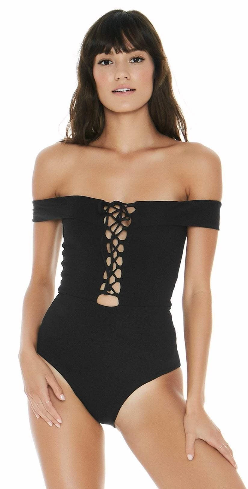 L Space Anja One Piece In Black RHAJMC18-BLK 1 L Space Anja One Piece In Black RHAJMC18-BLK