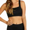 Raisins Ribbed Summer Halter Top In Black Y710282-BLK