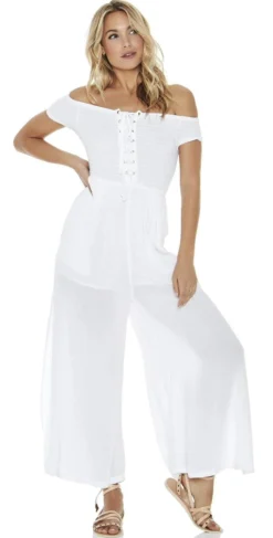 L Space Sao Paulo Romper In White SAPJU18-WHT