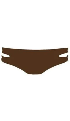 L Space Estella Full Cut Bottom In Chocolate SS32F14-CHO 7 L Space Estella Full Cut Bottom In Chocolate SS32F14-CHO -Sunflai Swimwear Shop SS32F14 SAH