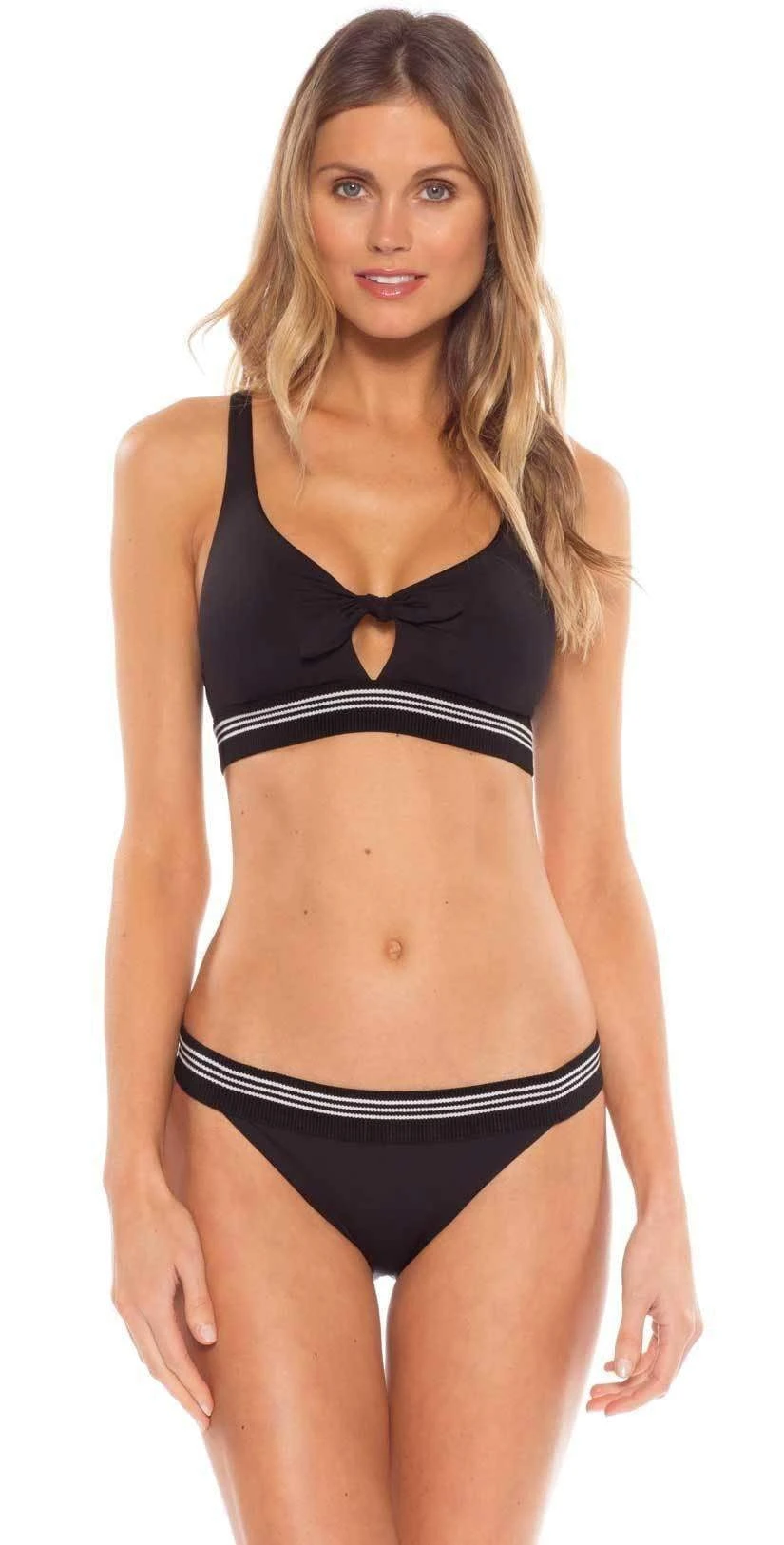 Becca Synergy Bralette Bikini Top In Black 1 Becca Synergy Bralette Bikini Top In Black
