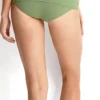 Seafolly High Waist Skirted Bottom In Moss