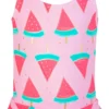 Snapperrock Little Girl's Skirted Watermelon Swimsuit G13049