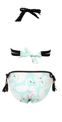 Snapperrock Girl's Swan Halter Bikini Set G15051 -Sunflai Swimwear Shop Snapperrock swan halter tankini G15051 B