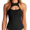 Vitamin A EcoLux Alexa High Neck One Piece In Black 82M ECB