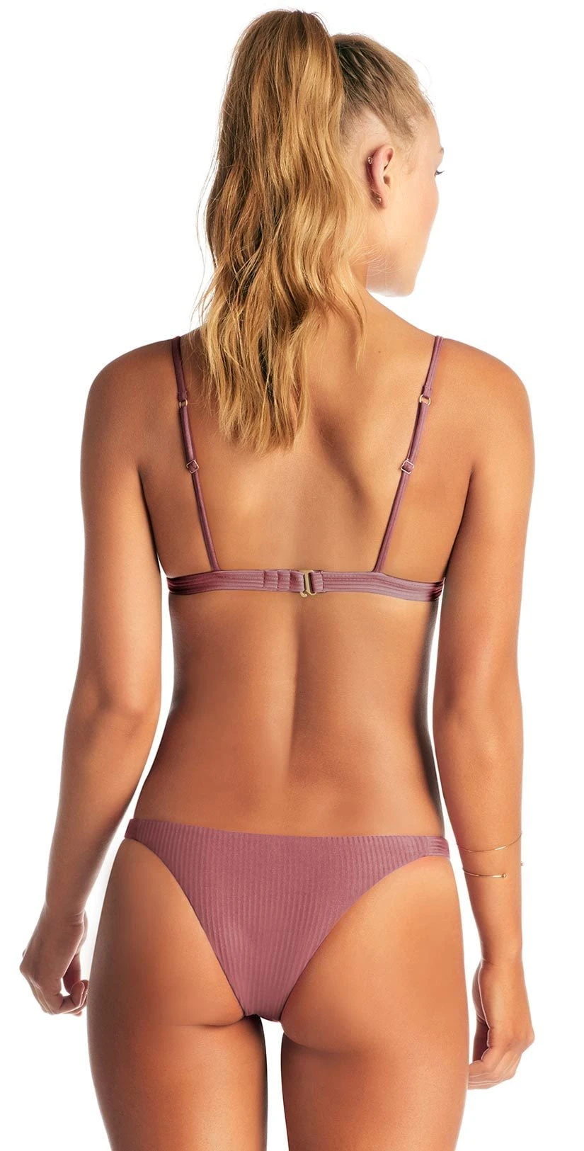 Vitamin A Carmen Ribbed Bikini Bottom In Dusty Rose 1 Vitamin A Carmen Ribbed Bikini Bottom In Dusty Rose