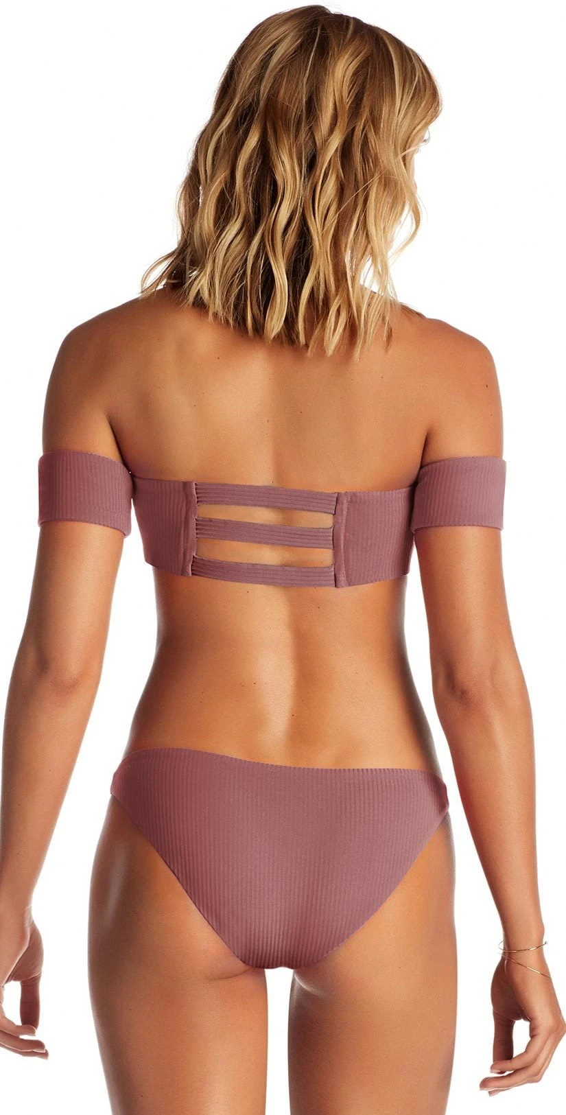 Vitamin A Luciana Ribbed Bikini Bottom In Dusty Rose 1 Vitamin A Luciana Ribbed Bikini Bottom In Dusty Rose