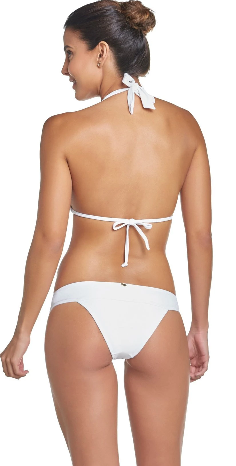 PQ Swim Water Lily Lace Halter Bikini Top In White 3 PQ Swim Water Lily Lace Halter Bikini Top In White - Image 3