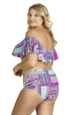 Raisins Curve Tortuga Flounce Top -Sunflai Swimwear Shop Y840327 60 MULT3431 R2