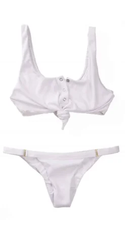 The Beach Bunny Rib Knot Bralette Bikini In White -Sunflai Swimwear Shop b17125t1b2 rib tide white prod 8 3dd5638b b274 4144 9735 6fa8f2bb3c8c