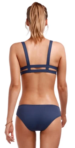 Vitamin A EcoLux Luciana Full Coverage Bikini Bottom In Deep Blue