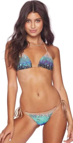 Beach Bunny Ariel Triangle Bikini Top In Mermaid Ombre -Sunflai Swimwear Shop beach bunny 2018 siariel b18103t1b1 blue ombre c810c624 2bf5 4d6f b78b 8a6da087ed7f
