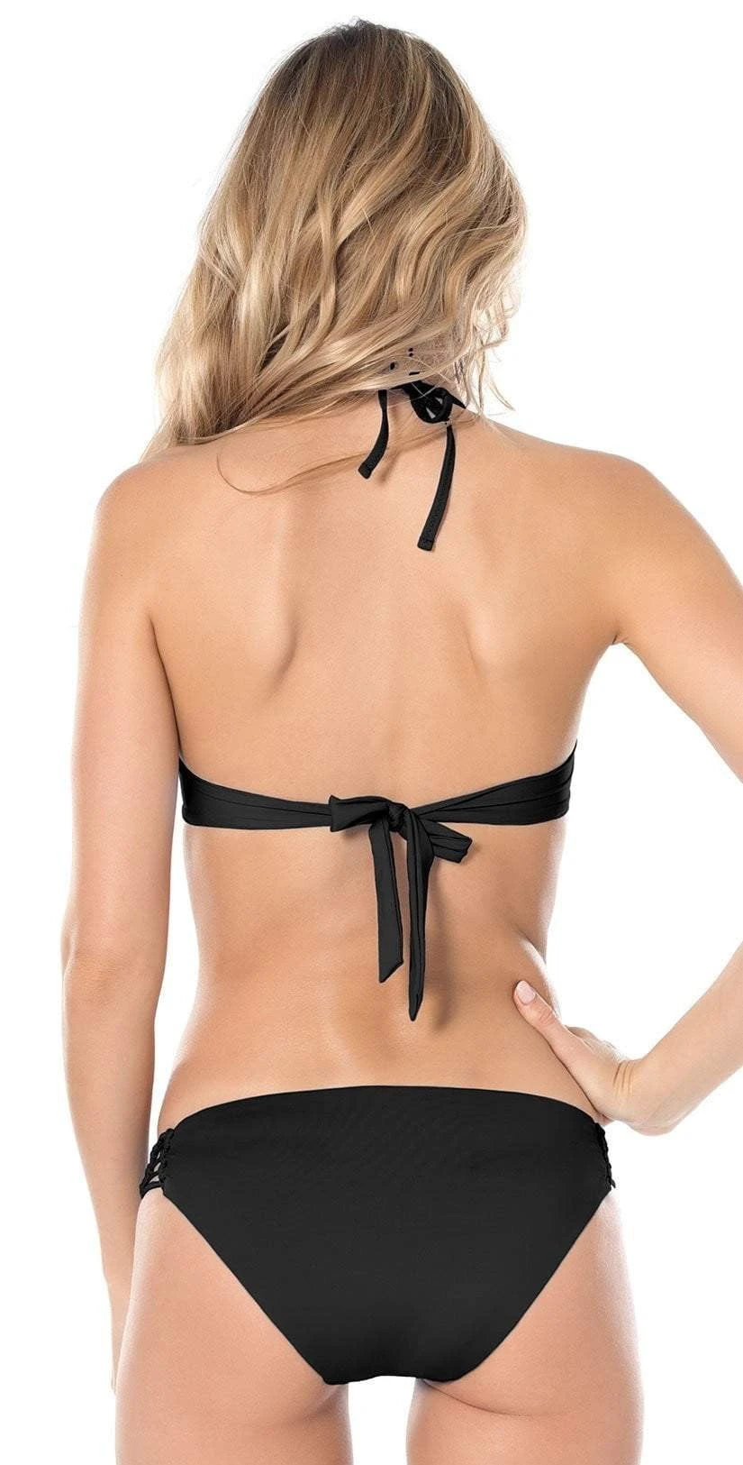 Becca No Strings Attached High Neck Top In Black 859587-BLK 2 Becca No Strings Attached High Neck Top In Black 859587-BLK - Image 2