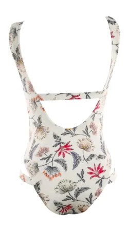 Boamar Iris One Piece In Pink Floral FPC003-FLPNK -Sunflai Swimwear Shop boamr 2018 IRIS ONE PIECE BACK REVERSIBLE OFF WHITE LINE SHEET