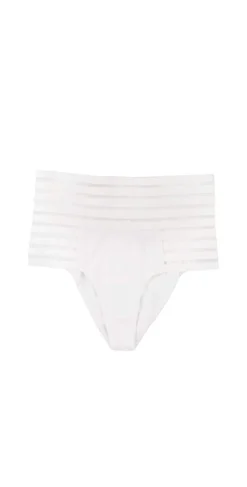 Beach Bunny Sheer Addiction High Waist Bikini Bottom In White -Sunflai Swimwear Shop bottomsheer addiction b16125t1b0 white prod 1 4 1