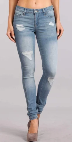 Celebrity Pink Skinny Mid Rise Ankle Pant In Olympian CJ21438SS