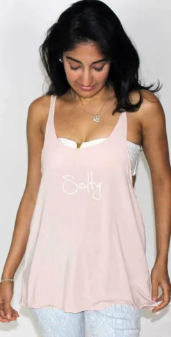 Ete Apparel Salty Tank Top In Light Pink 1-7-SND-SALTY-17-P