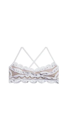 PQ Swim Water Lily Lace Bralette Top In White 13 PQ Swim Water Lily Lace Bralette Top In White -Sunflai Swimwear Shop front topWAT 131B WAT 251F