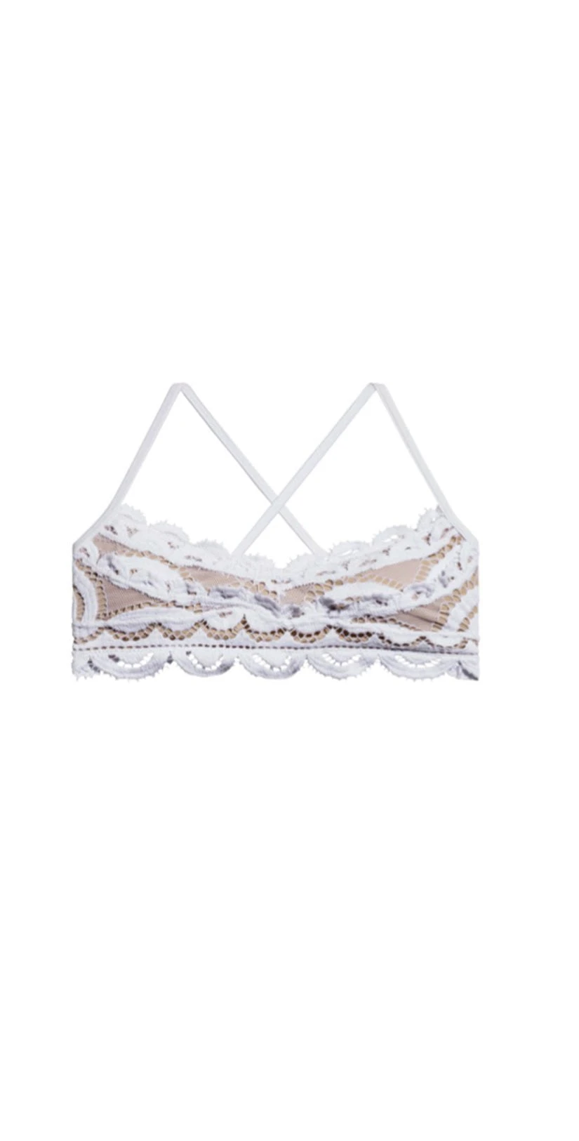 PQ Swim Water Lily Lace Bralette Top In White 6 PQ Swim Water Lily Lace Bralette Top In White - Image 6
