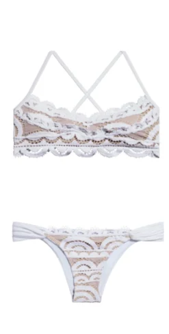 PQ Swim Water Lily Lace Bralette Top In White 14 PQ Swim Water Lily Lace Bralette Top In White -Sunflai Swimwear Shop frontWAT 131B WAT 251F