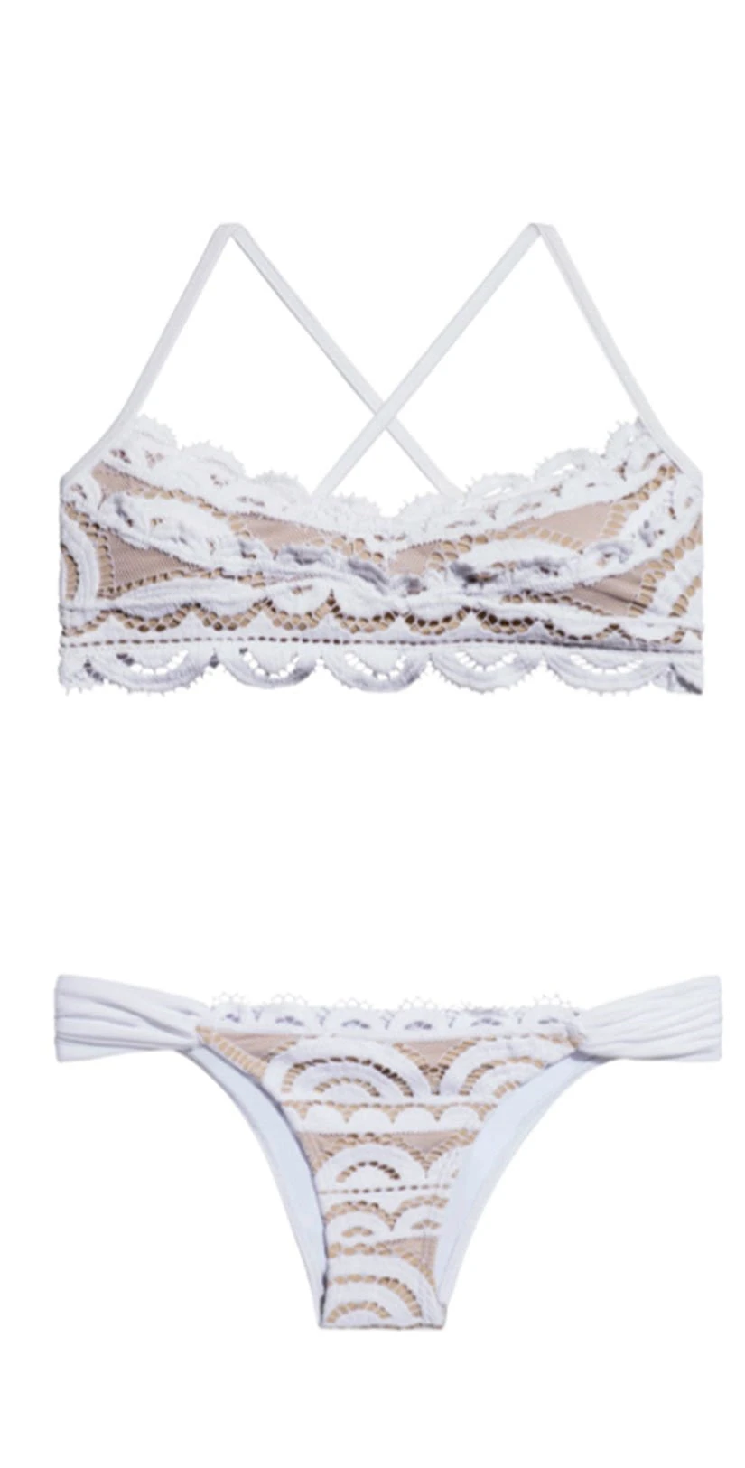 PQ Swim Water Lily Lace Full Bottom In White 4 PQ Swim Water Lily Lace Full Bottom In White - Image 4