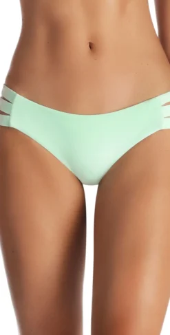 Vitamin A Emelia EcoLux Triple Strap Bikini Bottom In Glacier -Sunflai Swimwear Shop glacier40T 717B GLE 008 bottom detail2