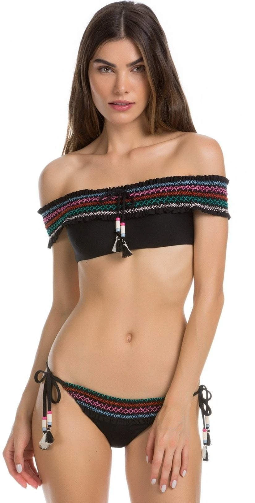 Isabella Rose Crystal Cove Off The Shoulder Top 4913684-BLK 1 Isabella Rose Crystal Cove Off The Shoulder Top 4913684-BLK