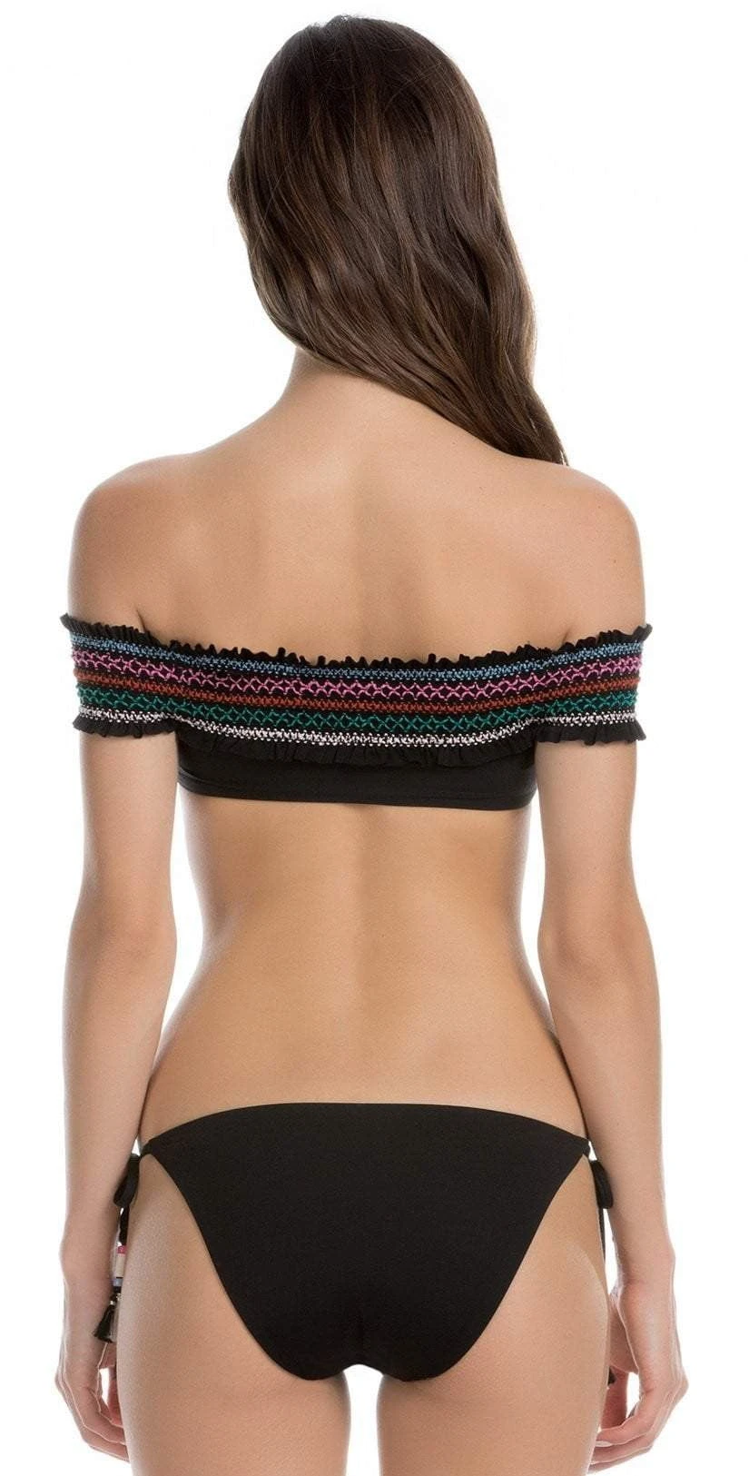 Isabella Rose Crystal Cove Off The Shoulder Top 4913684-BLK 2 Isabella Rose Crystal Cove Off The Shoulder Top 4913684-BLK - Image 2