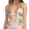 Isabella Rose Blossoms One Piece In Pink Floral 4731084-MUL
