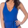 La Blanca Island Goddess Surplice One Piece In Apollo Blue LB8LA12-APB