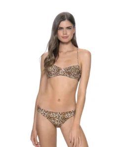 PQ Swim Leopard Jasmine Underwire Top -Sunflai Swimwear Shop leot1