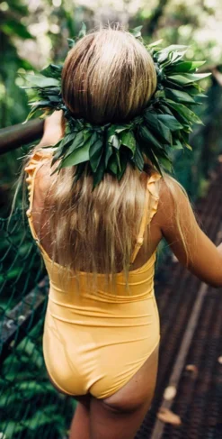 L Space Little L* Katie One Piece In Sunshine Gold BLKAM18-SUG 5 L Space Little L* Katie One Piece In Sunshine Gold BLKAM18-SUG -Sunflai Swimwear Shop lspace 2018 BLKAM18 SUG 1