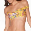 L*Space Ziggy Pacific Bloom Bikini Top In Sunshine Gold