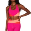 Beach Riot Norah Top In Magenta Coral