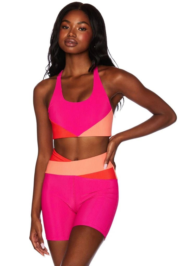 Beach Riot Norah Top In Magenta Coral 1 Beach Riot Norah Top In Magenta Coral
