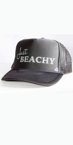 Mother Trucker Just Beachy Hat In Charcoal