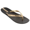 IPanema Neo Sense Flip Flops In Black/Gold 21976-BLK/GLD