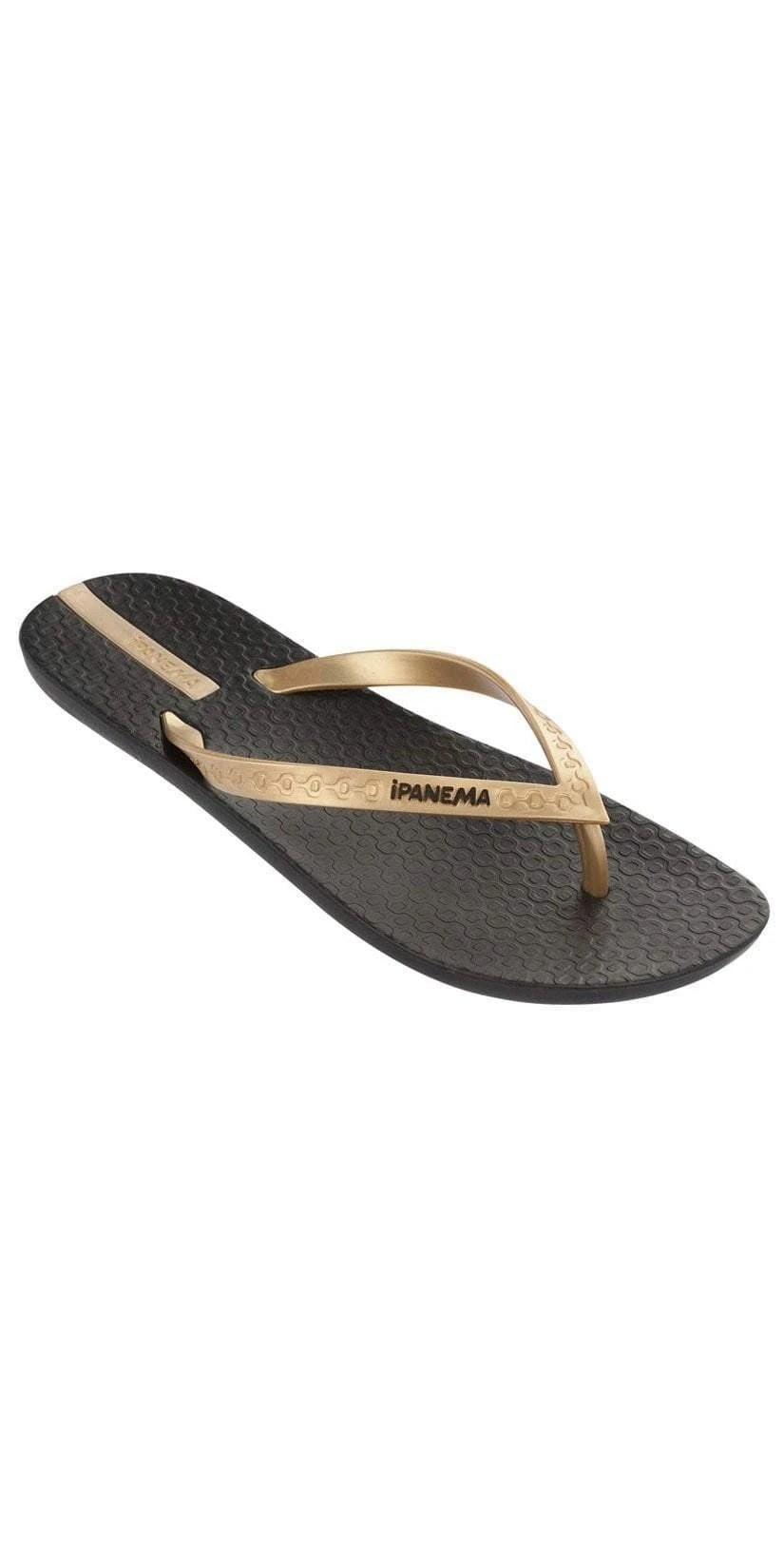 IPanema Neo Sense Flip Flops In Black/Gold 21976-BLK/GLD 1 IPanema Neo Sense Flip Flops In Black/Gold 21976-BLK/GLD