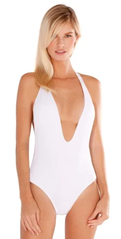 Peixoto Flamingo Latin One Piece In White 1302L-S18-WHT