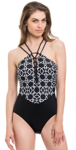 Profile By Gottex Casablanca High Neck One Piece E842-2046-001