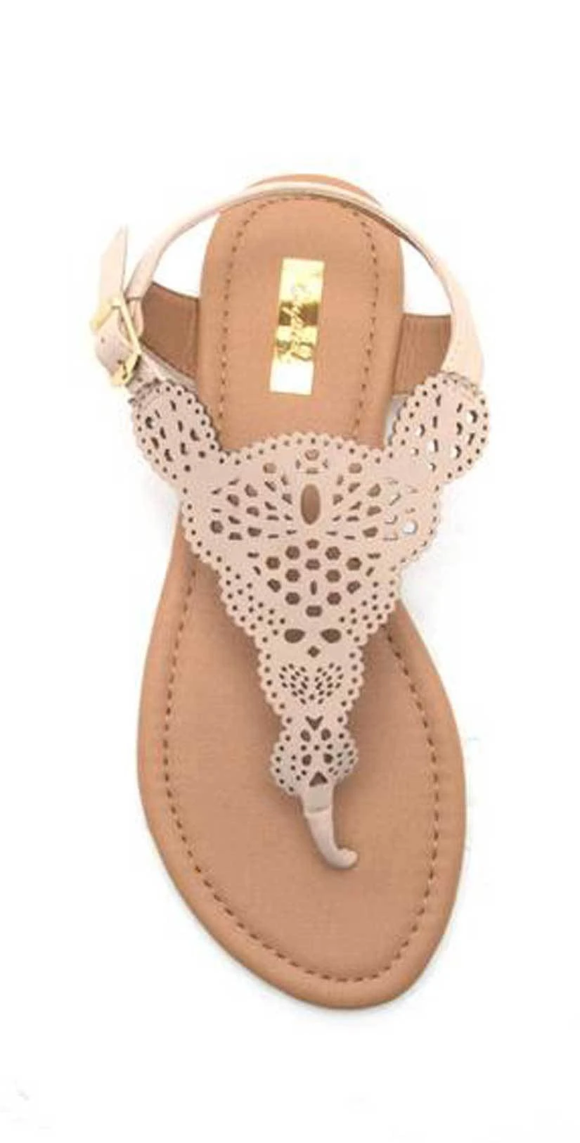 Qupid Shoes Archer Cut Out Sandal In Nude ARCHER-207X NUDE 1 Qupid Shoes Archer Cut Out Sandal In Nude ARCHER-207X NUDE