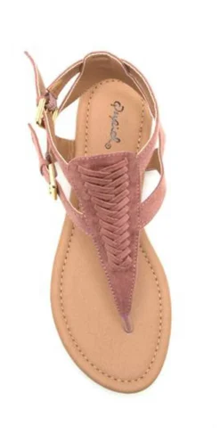 Qupid Shoes Archer Gladiator Thong Sandal In Mauve ARCHER-245 MAUVE -Sunflai Swimwear Shop qupidsandal 2018ARCHER 245 MAUVE SUEDE PU 4 grande 1aa51d78 a3f2 4c2b bd8c fde3bcc24fc6