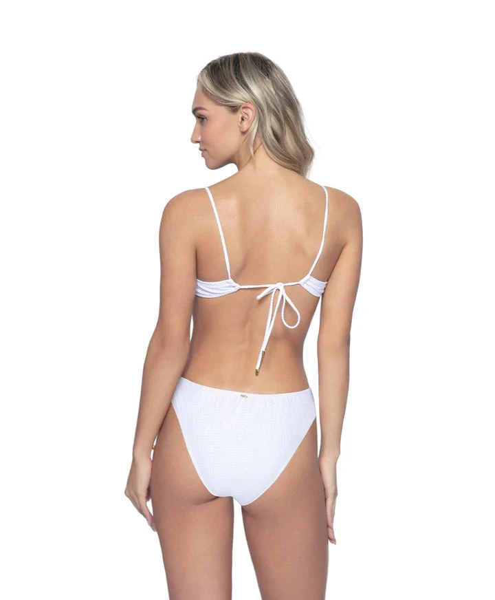 PQ Swim Basic Ruched Bottoms In Sail White 1 PQ Swim Basic Ruched Bottoms In Sail White