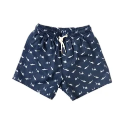 Bermies Kids Swim Trunk In Sharks -Sunflai Swimwear Shop sharkskidsflat