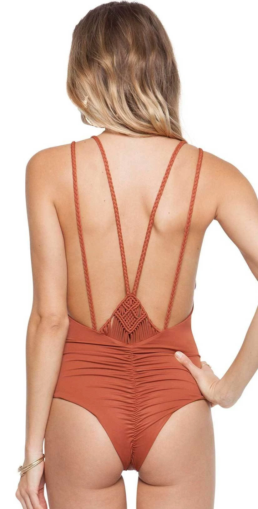 Tori Praver Mattie One Piece In Henna 1R18SOMTLM-HEN 2 Tori Praver Mattie One Piece In Henna 1R18SOMTLM-HEN - Image 2