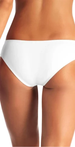 Vitamin A EcoLux Emelia Bikini Bottom In White 7 Vitamin A EcoLux Emelia Bikini Bottom In White -Sunflai Swimwear Shop vitamin a73T 717B ECW BACK Bottom Detail3